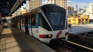 市内を走る便利な電車