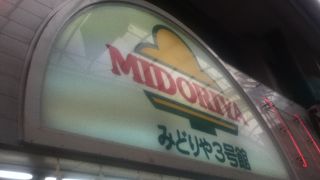 安い洋服が沢山並んでいる