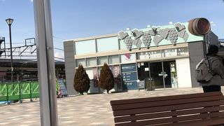 駅前にあります