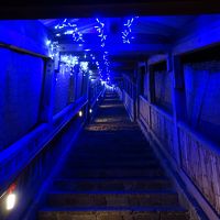 露天風呂に向かう階段