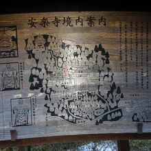安楽寺の案内図です。