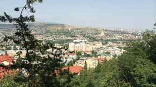 トビリシの街を一望