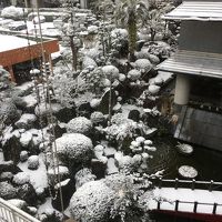 雪の中庭