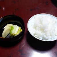 夕食④（ご飯　香物）