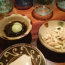 前菜のジーマミー豆腐が一番おいしかった