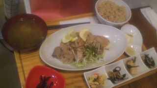 ヘルシーな玄米定食です！