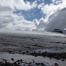 温暖化で氷河が年々後退しているようです