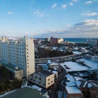 函館空港側の眺望