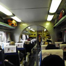 特急列車で花蓮駅から高雄行きの車内