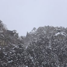 山寺駅から見た景色