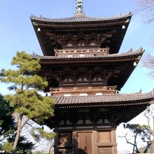 三重塔がみれます、階段がきついですけど、見る価値はあります。