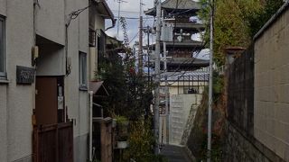 これが見えると京都に来た気分が高まる。