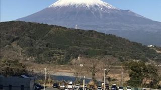 富士山が間近に。