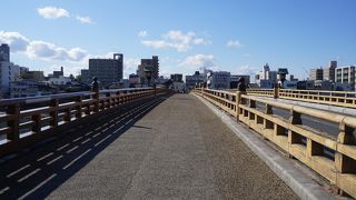 行きは月見橋、帰りは鶴見橋