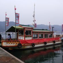 仙酔島に渡った渡船