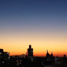 富士山が見ました