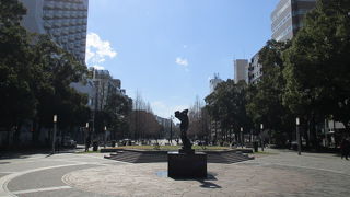 お洒落で都会的な公園です。