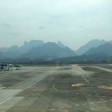 滑走路が見えます