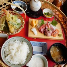 お刺身天ぷら御膳