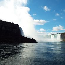 カナダ滝も雄大で美しい。