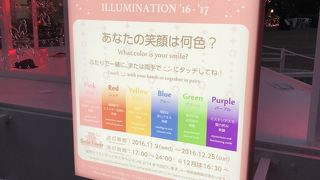 イルミネーションを見に