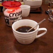 食後のコーヒーです。出てくると思っていなくて感動しました！