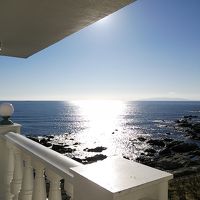 ホテルのお庭からの海！！