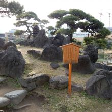 岩を多く配置し、山岳風景を模しています。