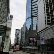 日曜朝のネイザン・ロード、尖沙咀駅付近