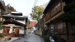湯田中温泉と渋温泉に挟まれた温泉街