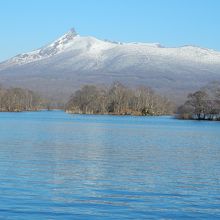 大沼からの駒ケ岳（大沼氷結前）