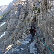 大陸分水嶺のザゴールデンウォール