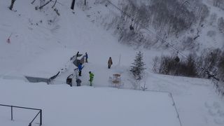 家族で霧氷を楽しむ