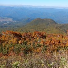 スカイラインからの紅葉（白神山地方面）