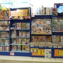 アニメ本が立ち並ぶ