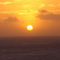 ラナイから見た夕日