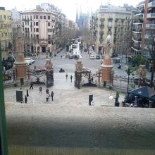 ガウディ通を一望です。いい感じだったです