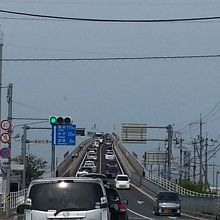 島根県松江市八束町からの江島大橋