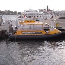 乗船した水上タクシー