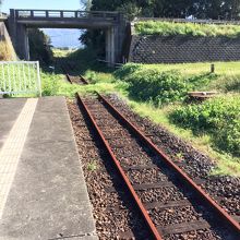 列車が来ない線路