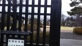 国宝松本城の二の丸跡