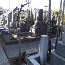 墓地内の案内板