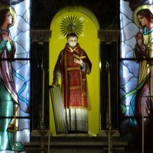 聖ローレンス教会に祀られている聖ローレンス