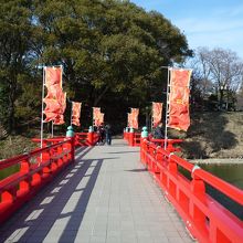 和気橋　六文銭の幡がありました