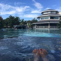 部屋から直結するラグーンです。