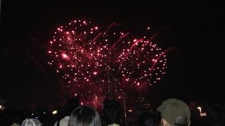 八景島で花火がみられるとは