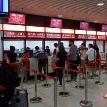 マカオフェリーターミナル側のチケット売り場