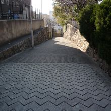 坂を上から見たところ