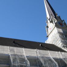 ビニールで覆われていました。