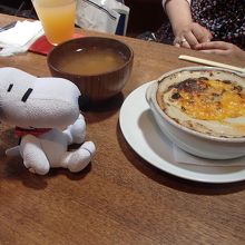 連れがオーダーした「野菜のキノコソースドリア（880円）」